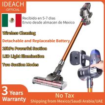 Aspirapolvere portatile senza fili 25kPa Potente aspirazione Doppio motore Illuminazione a LED Batteria staccabile Cordless Home Dust Cleaner