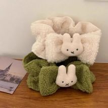 Kawaii Miffy Special Plush Hair Band for Face Washing Makeup and Mask Application Is Suitable for Women Household Goods