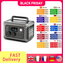 ALLPOWERS Przenośna elektrownia R600, akumulator LiFeP04 o pojemności 299 Wh z 2 gniazdami prądu przemiennego o mocy 600 W (przeładowanie 1200 W) do użytku na zewnątrz na kempingu RV Home