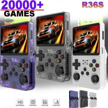 Console di gioco portatile R36S Schermo IPS da 3,5 pollici 128G Console di giochi retrò classiche Sistema Arkos Lettore di videogiochi tascabile portatile