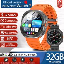 2025 Nowy Smartwatch DT Watch 7 Ultra Męski 32GB Pamięci Wideo GPS NFC 47mm AMOLED Fitness Tracker Sportowy Monitor Zdrowia Smartwatch Damski