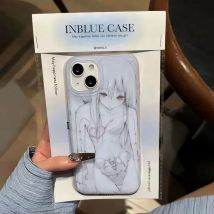 Clmj Y2K Anime Girl Clear Case für IPhone 16 15 14 13 12 11 Pro Max 14 15 7 8 Plus X XR XS Max SE2020 Airbag stoßfeste Abdeckung