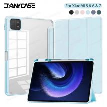 Custodia per Xiaomi Pad 5 6 7 Custodia protettiva in TPU per MiPad 5/6 Pro 11 pollici per 7 Pro Custodia da 11,2 pollici con supporto e slot per penna funda