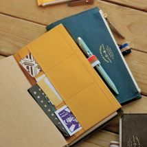 Fromthenon Specjalny papierowy notes podróżny Zmywalna torba na zamek błyskawiczny Torba do