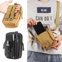 Marsupio da uomo Marsupio da esterno Borsa impermeabile Camo Sport Caccia Accessori Borsa portaoggetti Telefono cellulare in nylon Molle
