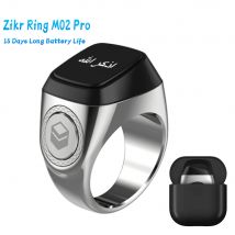 20mm Ring Tasbih Zähler Bluetooth-kompatibel 5,1 5 Gebets zeit Tally Counter Ring 0,49 Zoll oled Display Zink legierung für Muslime
