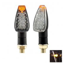 2pcs/set Motorcycle LED Turn Signals Flashing Motorbike LED Bendable Daytime Running Lights Universal Car Accessories DRL