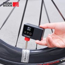 ThinkRider 120 PSI Pompa di aria elettrica portatile per bici tascabile MINI Gonfiatore per pneumatici per display digitale per bicicletta