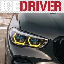 Ice driver für bmw x5 x6 x5m f95 csl gelb drl mehrfarbige led boards f15 f16 g05 g18 g06 tagfahrlichter rot rgbw bernstein