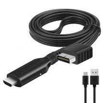 1080P PS2 zu HDMI-kompatibler Audio-Video-Konverter-Adapter, Unterstützung für PS 1/2 Anzeigemodi für HDTV PC Full HD Kabeladapter