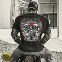 Respekt für Biker Cafe Racer Motorrad Fahrer Geschenk T-Shirt Sommer Baumwolle Kurzarm O-ansatz männer T Shirt Neue S-3XL