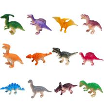 12 teile/satz Mini Dinosaurier Modell Ornamente Plastik figuren Kinder kognitive Spielzeuge DIY Dekoration