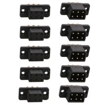 5Pairs MX6 MX10 Pins VTOL Servo Anschlüsse Fast Connect Männlich Weiblich Stecker Modell Zubehör Ruder Adapter für RC Turbojet Drone