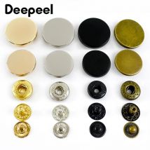 20 zestawów Deepeel 10-25mm metalowe zatrzaski portfel płaszcz ubrania zapięcia z płaskim tyłem zatrzaski przycisk do szycia akcesoria rzemieślnicze