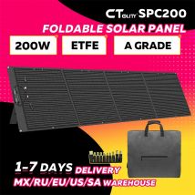 CTOLITY SPC200-Pro Pannello solare pieghevole da 200 W 20 V ETFE 23% Efficienza Caricatore solare pieghevole portatile Alimentatore esterno da campeggio