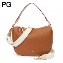 PG Women Shoulder Bag Multi functional Large Capacity Simple Design Versatile Commuter Solid Color Crossbody  Texture Women Bag