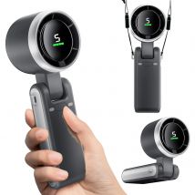 XIAOTREE Tragbarer Mini-Ventilator, 3600 mAh, wiederaufladbarer Akku, USB-Ventilator, faltbarer Handventilator, Turbo-Blattloser Ventilator, 5 Gänge für den Außenbereich