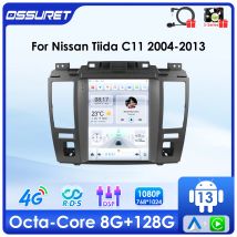9.7 "Android 13 Autoradio per Nissan Tiida C11 2004-2013 Tesla Style Lettore multimediale GPS navi Stereo 4G Carplay 2din SWC Schermo
