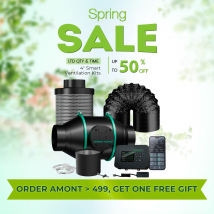 Ventilatore Inline Smart Ifresh Mars Hydro 4''/6'' con Filtro a Carbone per Tenda da Coltivazione - Piante da Interno