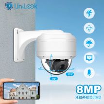 UniLook 8MP 5X POE Camera IP Dome Camera Outdoor 5MP 5X Zoom telecamera PTZ Audio Mic telecamera di sicurezza CCTV IR 35m protocollo Hikvsion