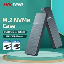 Hiksemi Dual Protocol M2 NVMe/NGFF SATA SSD Case 10Gbps HDD Box M.2 NVME SSD a USB 3.1 custodia esterna per 2242 2260 2280