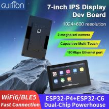 7,0 Zoll 1024 * 600 IPS kapazitives Touch ESP32P4 Entwicklungsboard ESP32-C6 Entwicklungsboard, mit Gehäuse und Kamera