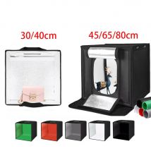 30/40/45 65 80 cm Fotografie Zelt Foto Licht Studio SoftBox Tragbare Faltbare Tisch Schießen Zelte Kit mit 5 Hintergrund Hintergrund