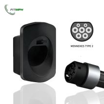 Protezione per cavo di ricarica FITMPH Tipo 2, protezione extra per wallbox, organizer per cavo di ricarica EV per IEC62196-2, 2 colori disponibili