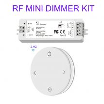 RF Mini Style LED Dimmer KIT Innenbeleuchtung 12V 24V 1CH Einfarbiger LED-Dimmcontroller 2,4G Wireless Smart Fernbedienung