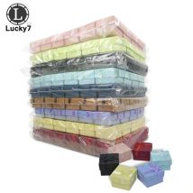 4*4*3 cm 120 pezzi Scatole di gioielli per organizzatore Espositore di gioielli Colori assortiti Scatola per anelli Piccole scatole regalo