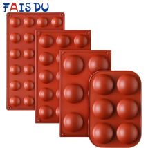 Stampo per sfera di cioccolato stampo a mezza palla forma di emisfero Silicone torta al cioccolato Mousse Dessert pasticceria da forno Bakeware