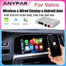 Modulo AI Box Decoder Wireless Carplay Android Auto per Volvo XC60 XC70 S60 S80 V60 V70 V40 con supporto telecamera