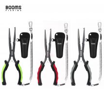 Booms Fishing F03 Angelzange mit Spitzennase, 23 cm, Fischerzange, langer Nase, Hakenentferner, salzwasserbeständige Angelausrüstung