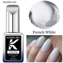 Kodies Gel Französisch weiß Builder Nagel Gel politur Nagel verstärker UV-Konstruktion Hartgel Farbe Basis Gel politur zur Verlängerung