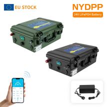 Batteria LiFePO4 24V 100AH 120AH 150AH 200AH Batteria lifepo4 24V Batteria al litio 24v Batteria al litio ferro fosfato con caricabatterie