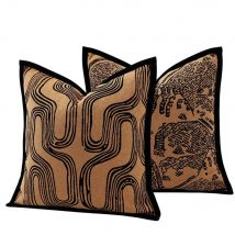 Vintage Tiger Kissenbezug Chenille 45x45 50x50 Dicker luxuriöser geometrischer Kissenbezug für Zuhause, Sofa, Wohnzimmer, dekorativ