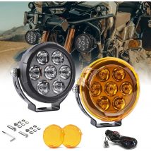 BraveWAY Fendinebbia per moto a LED con modalità stroboscopiche Luce ausiliaria per moto per BMW R1200GS F800GS F700GS F650 K1600