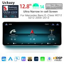 Uckazy 12.8-calowy 2400*900 Snapdragon 665 Android 14 Samochodowy System Multimedialny Bezprzewodowy CarPlay Dla Mercedes Benz Klasy E W212 2009 - 2015 Radio Samochodowe Odtwarzacz Wideo DSP Stereo