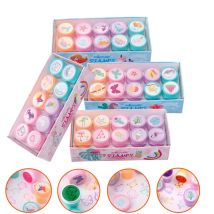 10 pezzi di cartoni animati timbri autoinchiostranti giocattolo regalo per bambini favore sirena unicorno festa di compleanno regalo per bambini omaggi per ospiti di nozze di Natale