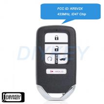 5 Tasten Smart Remote Auto Schlüsselanhänger 433 MHz ID47 Chip für Honda Pilot CR-V Civic 2016 2017 2018 2019 2020 2021 FCC ID: KR5V2X