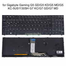 Teclado retroiluminado para Gigabyte Gaming G5 GD/ G5 KD/ G5 MD/ G5 KC-5US1130SH G7 KC G7 GD G7 MD CVM18H93TR9430, Reino Unido, turco, español