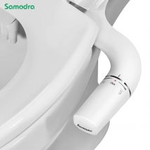 SAMODRA Mano destra/sinistra Toitet Bidet Spruzzatore Non elettrico Doppio ugello Bidet Sedile WC Doccia igienica per accessori da bagno