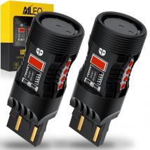 AILEO 2pcs Led 7443 W21/5W T20 LED Bulbs Canbus Lamp White Backup Reverse DRL 12V Red Stop Brake Tail Parking Lights