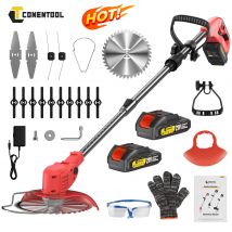 CONENTOOL Nuovo Tosaerba Elettrico Tagliaerba Macchina Per Il Giardino Portatile Pieghevole Tagliaerba Diserbo Strumento Compatibile Makita