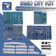 SMD NE555 CD4017 Obrotowe komponenty LED SMT LQFP44 Płytka do ćwiczeń lutowania Obwody elektroniczne Zestaw szkoleniowy Zestaw do samodzielnego montażu