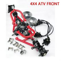4*4 ATV Quad GO Karting Suspension Swing A Arm Oberen/Unteren Achsschenkel Spindel 4 STUD Schock bremssattel Radnabe Teile