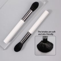 2PCS weiche Make-up-Pinsel, Rougepinsel, Highlight-Pinsel, loser Puderpinsel, multifunktionales tragbares Beauty-Tool