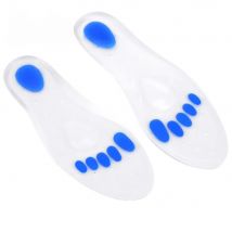 Sottopiede per scarpe ortopediche in silicone Sottopiede per scarpe per piedi piatti Solette per supporto per arco plantare Suola per scarpe Massaggiatore per piedi Inserti di supporto per arco