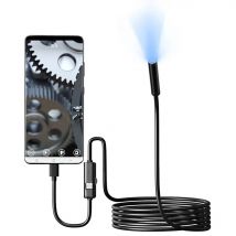 7.0MM typ-C kamera endoskopowa IP67 wodoodporne 6 ledów regulowane USB Android elastyczne aparaty boroskop inspekcyjny do telefonu PC