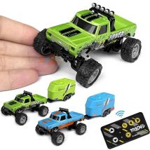 RC Off-Road Monster Truck 1/64 Fernbedienung Mini Klettern Auto Legierung Modell 2,4G Fernbedienung Elektrische Spielzeug Geländewagen